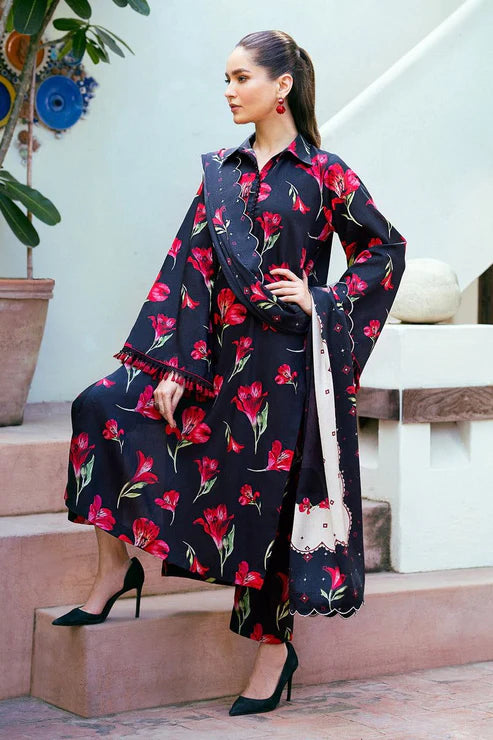 SAPPHIRE -3PC KARANDI Bana Dori Printed Shirt With Printed Duppta -SAF 5002