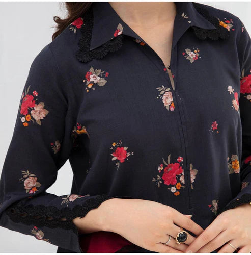 SAPPHIRE -3PC KARANDI Bana Dori Printed Shirt With Printed Duppta -SAF 5070