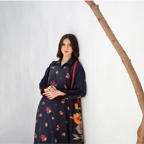 SAPPHIRE -3PC KARANDI Bana Dori Printed Shirt With Printed Duppta -SAF 5070