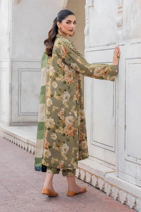 SAPPHIRE -3PC KARANDI Bana Dori Printed Shirt With Printed Duppta -SAF 5074