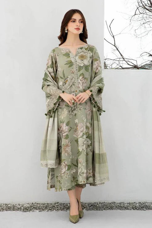 SAPPHIRE -3PC KARANDI Bana Dori Printed Shirt With Printed Duppta -SAF 5057