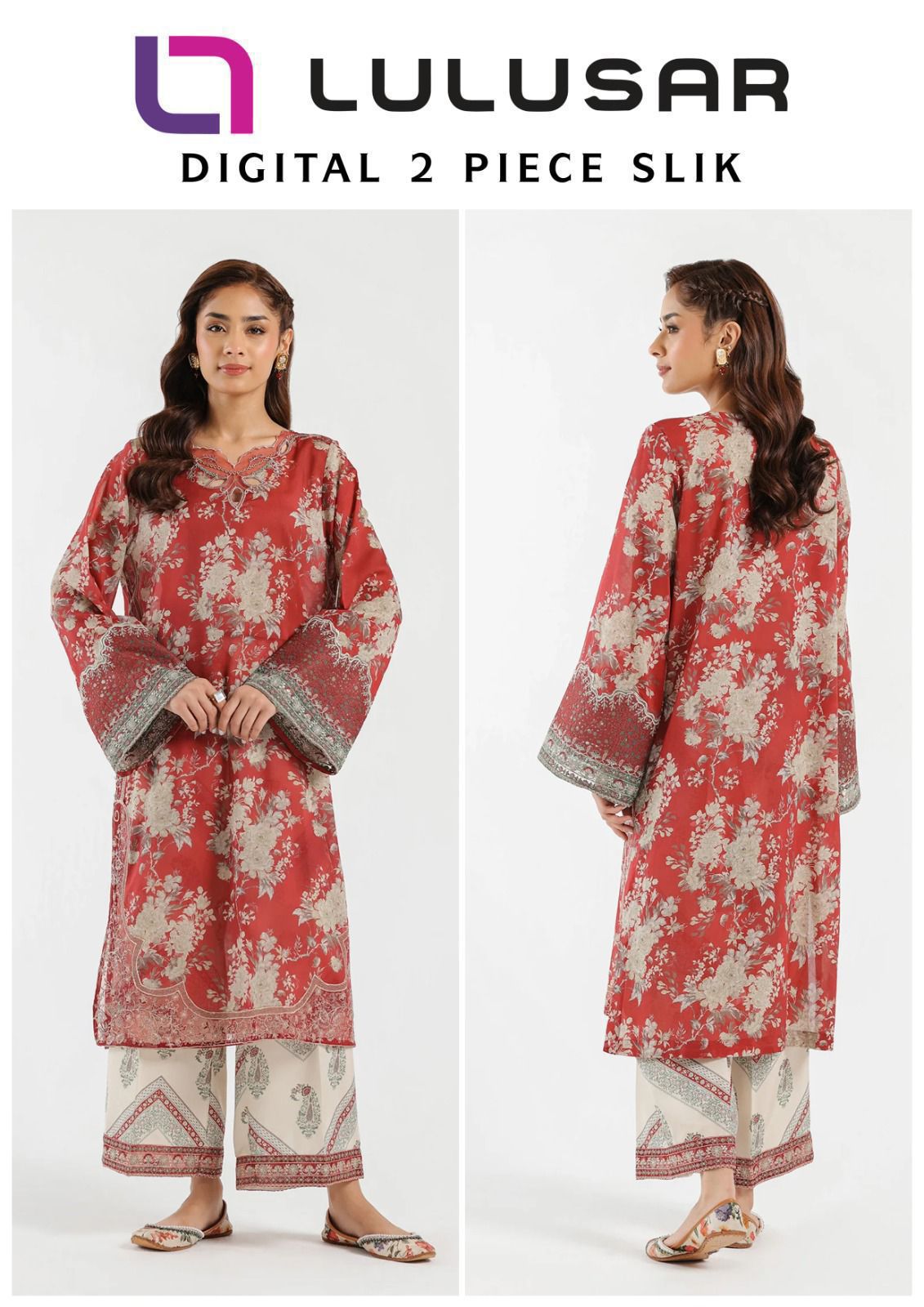 LULUSAR Silk 2PC Digital Printed ,AF-20006