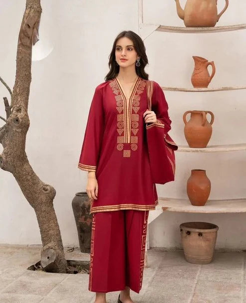 LULUSAR Silk 2PC Digital Printed ,SK-4044