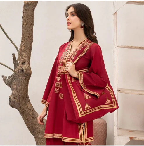 LULUSAR Silk 2PC Digital Printed ,SK-4044