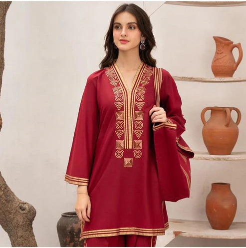 LULUSAR Silk 2PC Digital Printed ,SK-4044