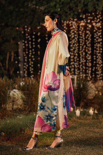 LULUSAR Silk 3PC Digital Printed ,SK-4001