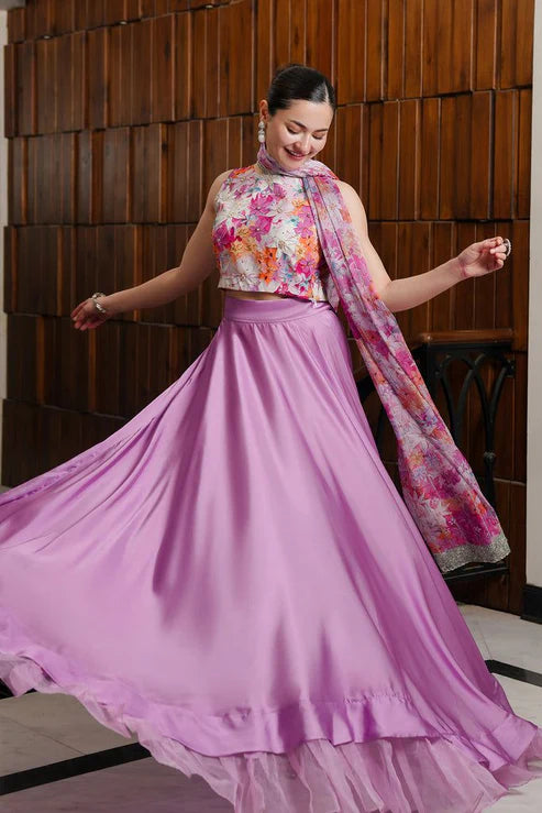 LULUSAR Silk 3PC Digital Printed ,SK-4015