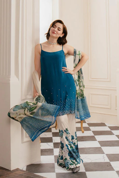 LULUSAR Silk 3PC Digital Printed ,SK-4004