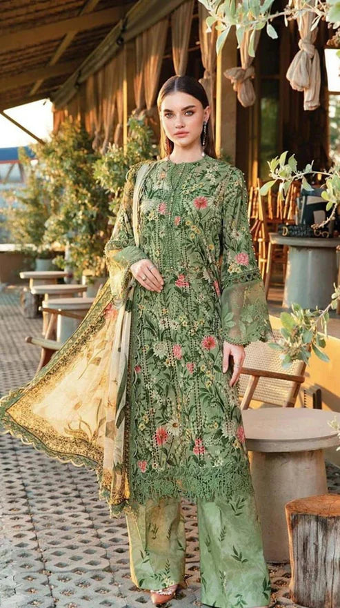 SAPPHIRE -3PC KARANDI Bana Dori Printed Shirt With Printed Duppta -SAF 5007