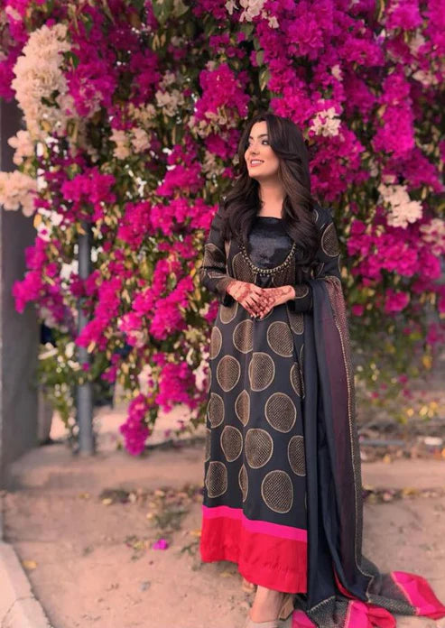 LULUSAR Silk 3PC Digital Printed ,SK-3046