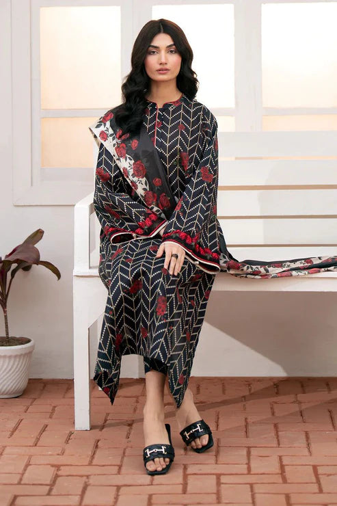 SAPPHIRE -3PC KARANDI Bana Dori Printed Shirt With Printed Duppta -SAF 5035