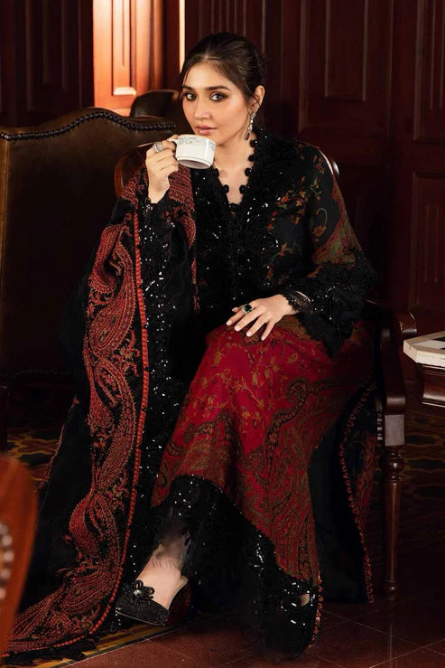 SAPPHIRE -3PC KARANDI Bana Dori Printed Shirt With Printed Duppta -SAF 5008