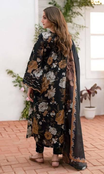 SAPPHIRE -3PC KARANDI Bana Dori Printed Shirt With Printed Duppta -SAF 5022