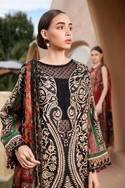 SAPPHIRE -3PC KARANDI Bana Dori Printed Shirt With Printed Duppta -SAF 5011