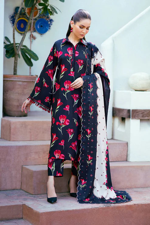 SAPPHIRE -3PC KARANDI Bana Dori Printed Shirt With Printed Duppta -SAF 5002