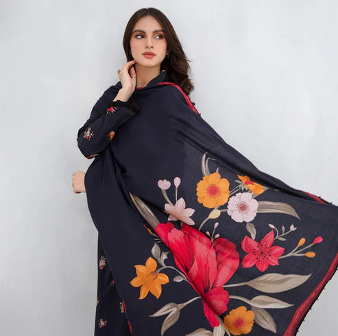 SAPPHIRE -3PC KARANDI Bana Dori Printed Shirt With Printed Duppta -SAF 5070