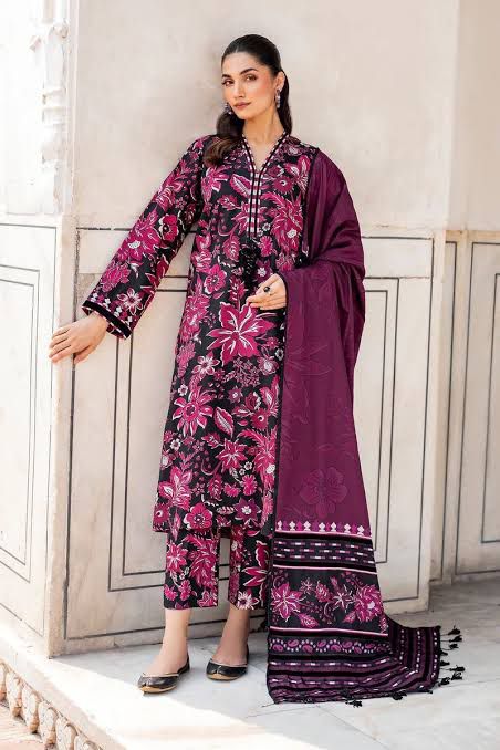 SAPPHIRE -3PC KARANDI Bana Dori Printed Shirt With Printed Duppta -SAF 5071