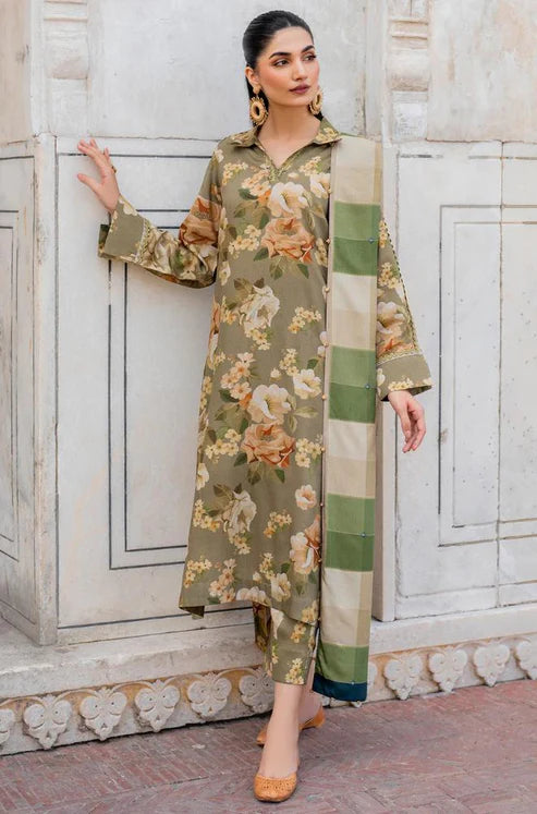 SAPPHIRE -3PC KARANDI Bana Dori Printed Shirt With Printed Duppta -SAF 5074