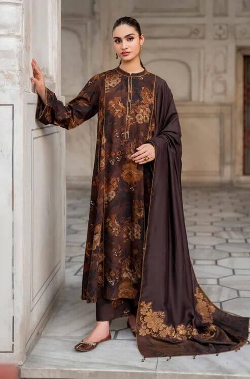 SAPPHIRE -3PC KARANDI Bana Dori Printed Shirt With Printed Duppta -SAF 5075