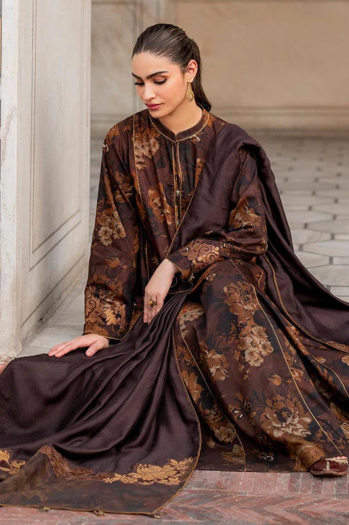 SAPPHIRE -3PC KARANDI Bana Dori Printed Shirt With Printed Duppta -SAF 5075