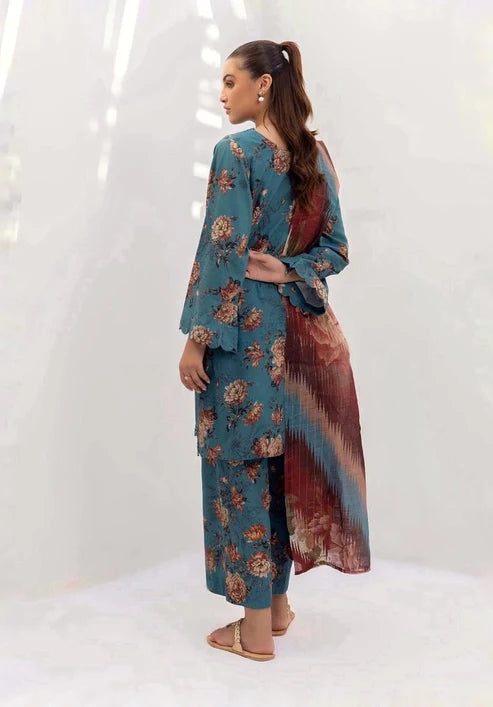 SAPPHIRE -3PC KARANDI Bana Dori Printed Shirt With Printed Duppta -SAF 5042