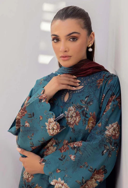 SAPPHIRE -3PC KARANDI Bana Dori Printed Shirt With Printed Duppta -SAF 5042