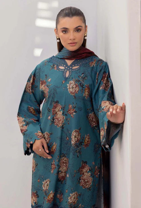 SAPPHIRE -3PC KARANDI Bana Dori Printed Shirt With Printed Duppta -SAF 5042