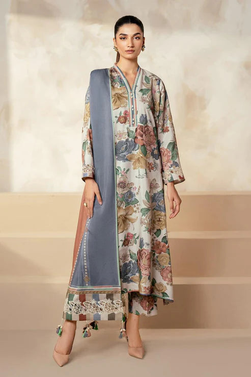 SAPPHIRE -3PC KARANDI Bana Dori Printed Shirt With Printed Duppta -SAF 5044