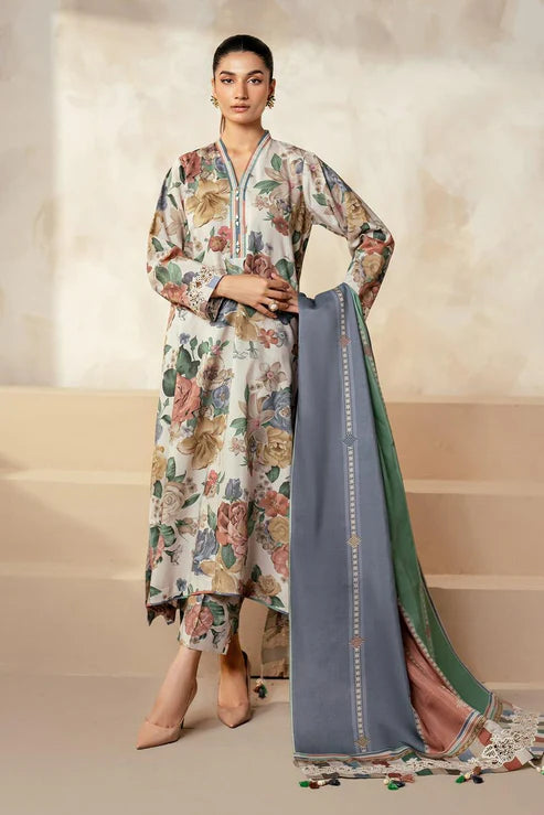 SAPPHIRE -3PC KARANDI Bana Dori Printed Shirt With Printed Duppta -SAF 5044