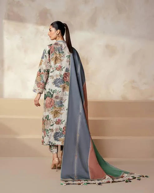 SAPPHIRE -3PC KARANDI Bana Dori Printed Shirt With Printed Duppta -SAF 5044
