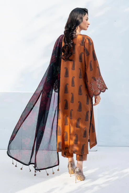 SAPPHIRE -3PC KARANDI Bana Dori Printed Shirt With Printed Duppta -SAF 5045