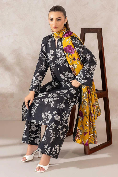 SAPPHIRE -3PC KARANDI Bana Dori Printed Shirt With Printed Duppta -SAF 5046