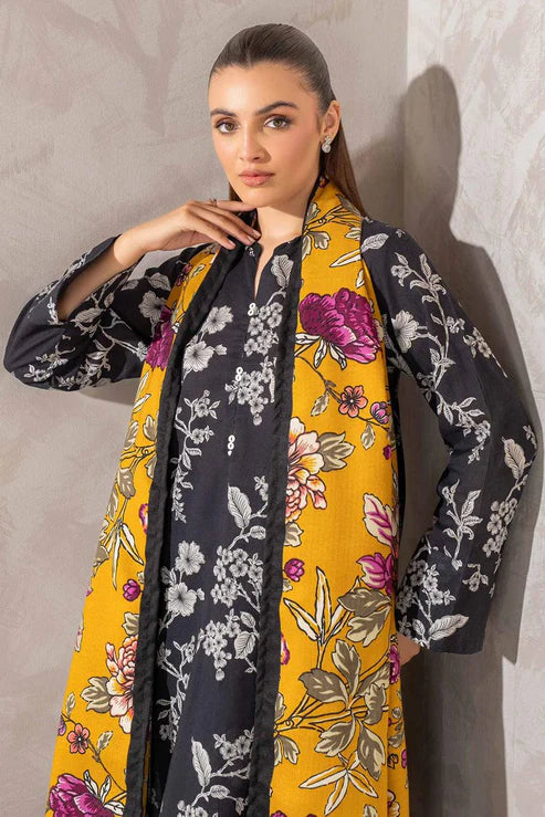 SAPPHIRE -3PC KARANDI Bana Dori Printed Shirt With Printed Duppta -SAF 5046
