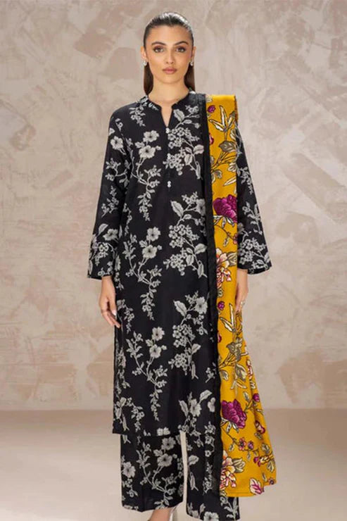 SAPPHIRE -3PC KARANDI Bana Dori Printed Shirt With Printed Duppta -SAF 5046