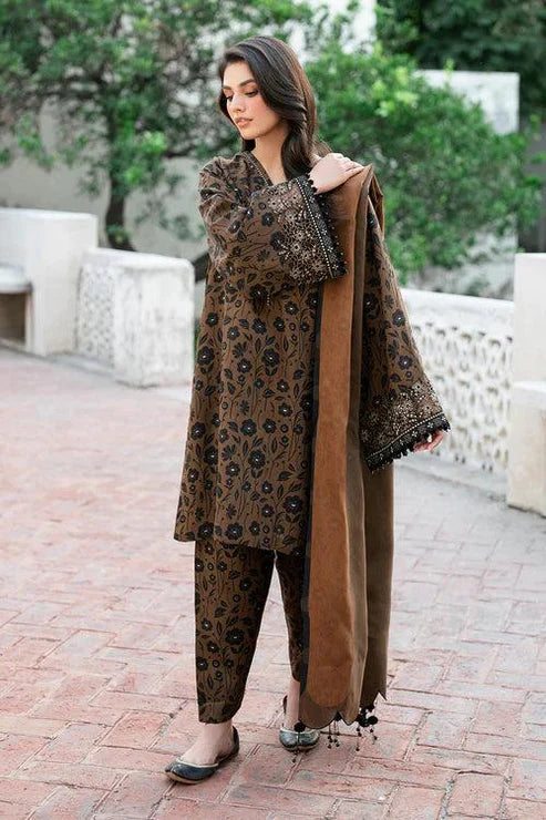 SAPPHIRE -3PC KARANDI Bana Dori Printed Shirt With Printed Duppta -SAF 5049