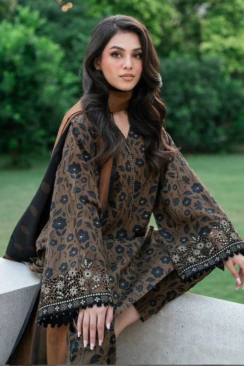 SAPPHIRE -3PC KARANDI Bana Dori Printed Shirt With Printed Duppta -SAF 5049