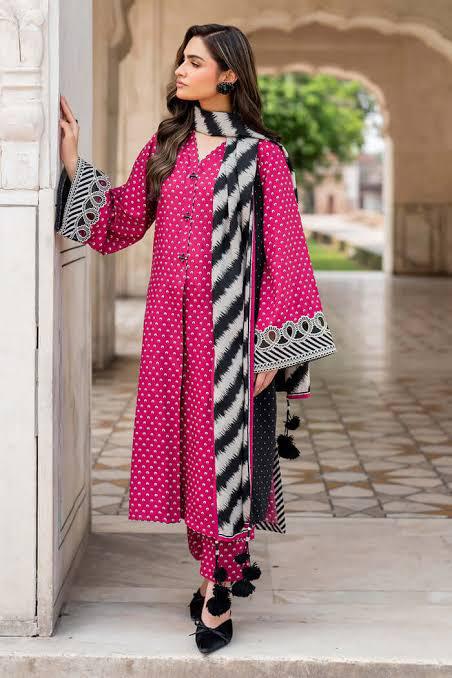 SAPPHIRE -3PC KARANDI Bana Dori Printed Shirt With Printed Duppta -SAF 5051