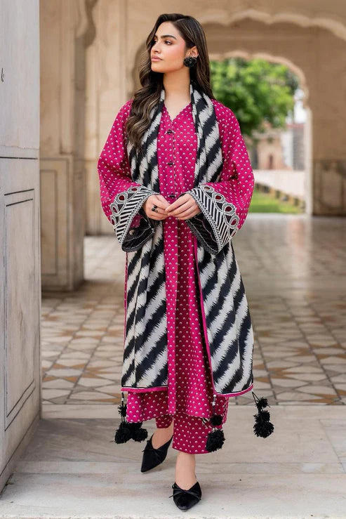 SAPPHIRE -3PC KARANDI Bana Dori Printed Shirt With Printed Duppta -SAF 5051