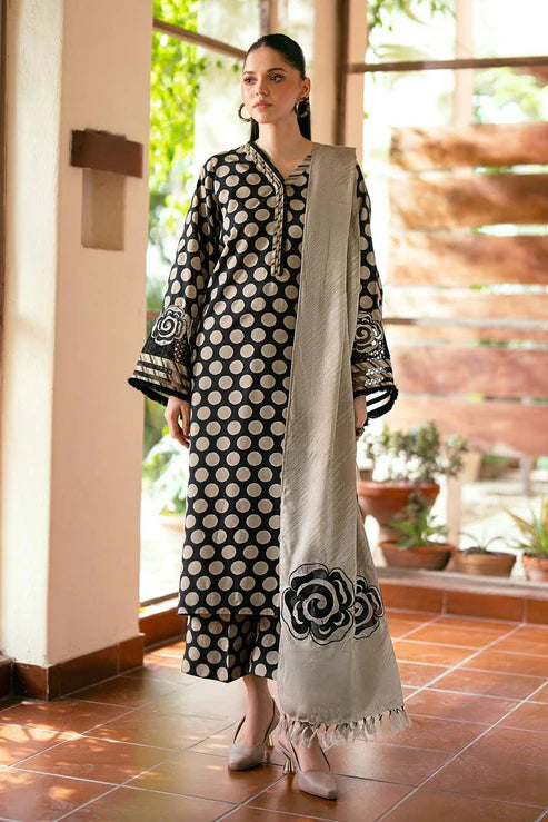SAPPHIRE -3PC KARANDI Bana Dori Printed Shirt With Printed Duppta -SAF 5052