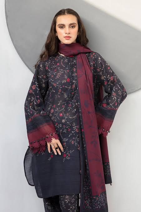 SAPPHIRE -3PC KARANDI Bana Dori Printed Shirt With Printed Duppta -SAF 5053