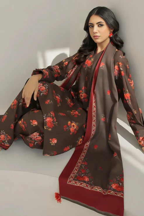 SAPPHIRE -3PC KARANDI Bana Dori Printed Shirt With Printed Duppta -SAF 5054