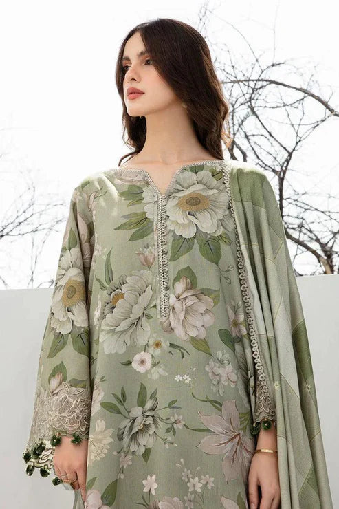 SAPPHIRE -3PC KARANDI Bana Dori Printed Shirt With Printed Duppta -SAF 5057