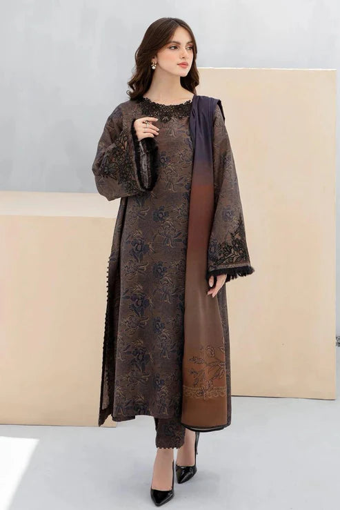 SAPPHIRE -3PC KARANDI Bana Dori Printed Shirt With Printed Duppta -SAF 5058