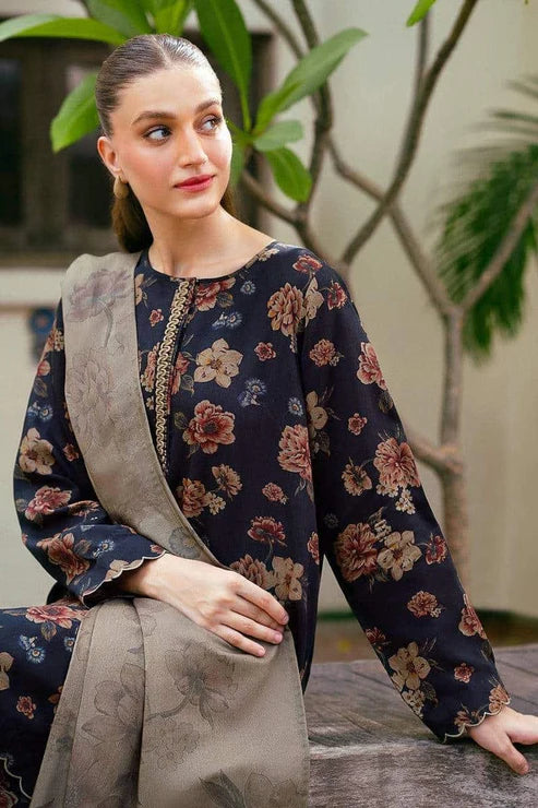 SAPPHIRE -3PC KARANDI Bana Dori Printed Shirt With Printed Duppta -SAF 5065