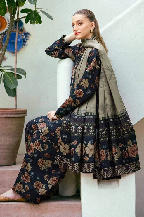 SAPPHIRE -3PC KARANDI Bana Dori Printed Shirt With Printed Duppta -SAF 5065