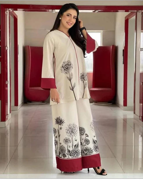 LULUSAR Silk 2PC Digital Printed ,SK-3001
