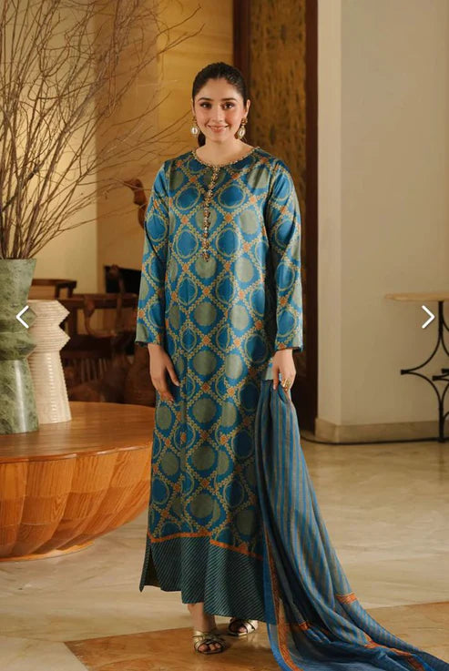 LULUSAR Silk 3PC Digital Printed ,SK-3045