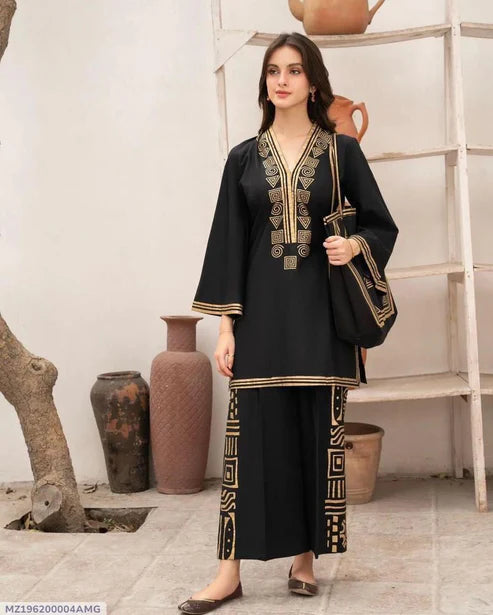 LULUSAR Silk 2PC Digital Printed ,SK-4042