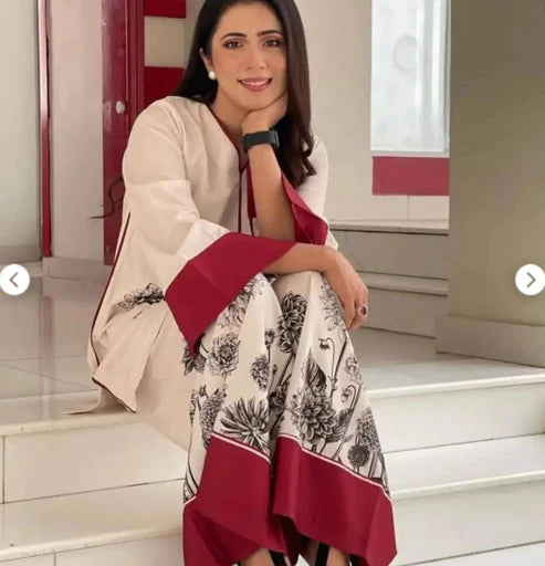 LULUSAR Silk 2PC Digital Printed ,SK-3001