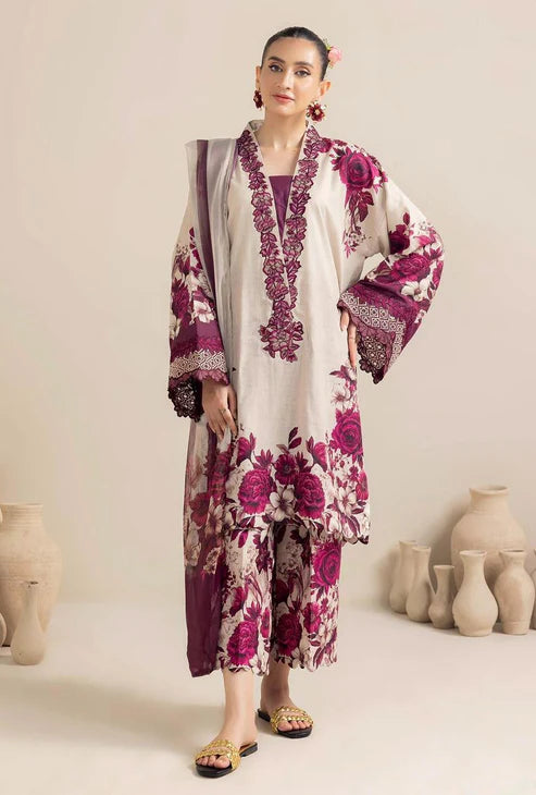 SAPPHIRE -3PC KARANDI Bana Dori Printed Shirt With Printed Duppta -SAF 5013